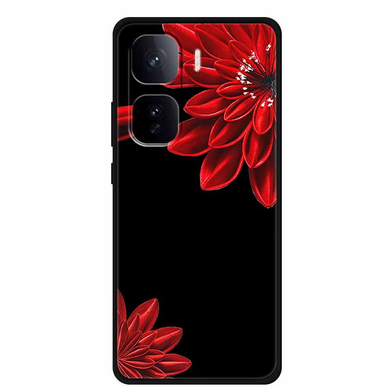 Black Silicone Case For Vivo iQOO Neo 10 Pro Plus Case Cartoon Coque Soft Back Cover For Vivo iQOO Neo 9s Pro Plus Case Funda