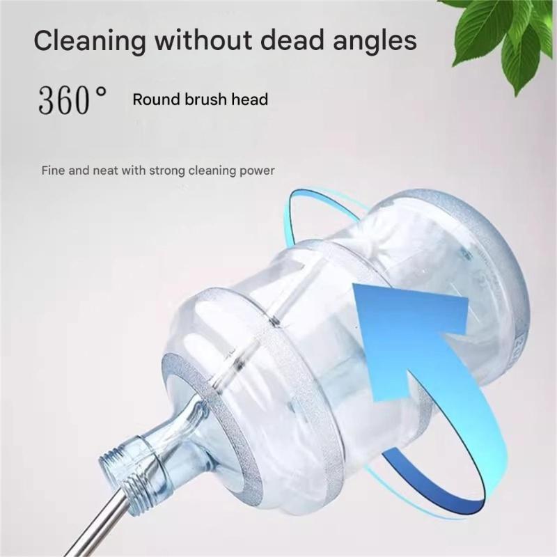 Durable Efficient Bottles Scrubber With Nonslip Grip Efficiently Cleans Tall Mugs Flasks And Hard To Reach Area