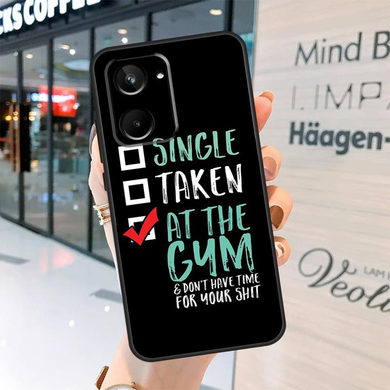 Bodybuilding Gym Fitness Quotes Case For Realme 15 Pro 12 11 13 14 Pro Plus GT6 GT7 C55 C51 C53 C25 C63 C61 C65 C67 C71 C75