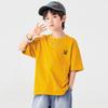 Daduoja Boys' Embroidered Pure Cotton Cool-Feel Short Sleeve T-Shirt