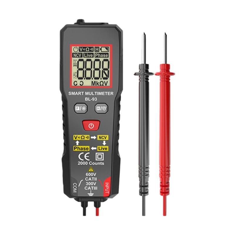 Intelligent Anti Burn Digital Multimeter Portable Suitable For Electrical Safety With Overload Protected Voltages Tester