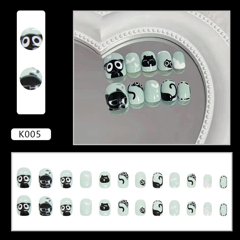 Buy Any Two Items And Get One Free! 24 Design False Nails + Glue. Trendy One Size