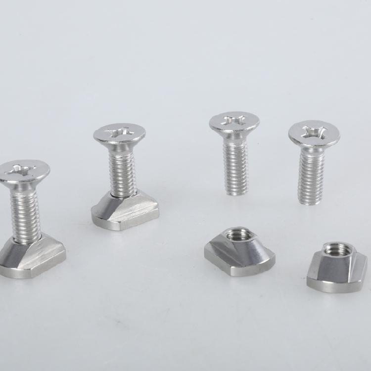 4Pcs Hydrofoil Mounting T Nut Surfboard Hydrofoil Screws 8mm 6mm Mounting T-Nut And Screws Outdoors Surfing Accessory