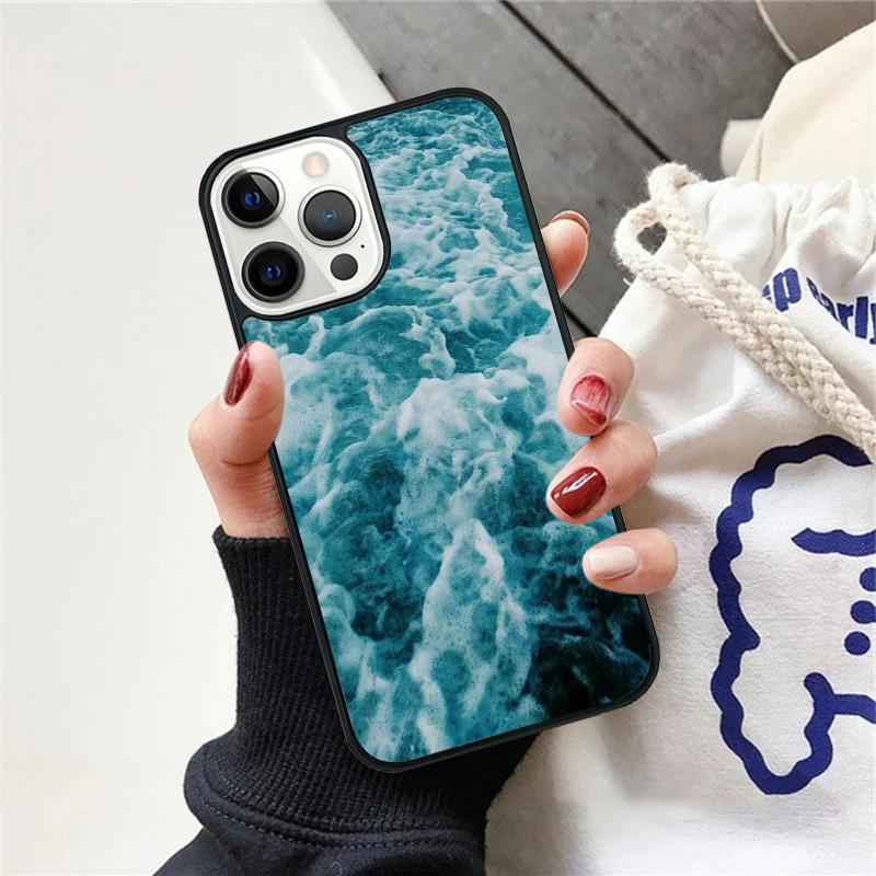 Blue Ocean Waves Sea Phone Case For iPhone 17 Air 15 16 Cover  11 13 14 Pro Max 12 Plus Max Fundas