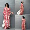 Cotton Drawstring Holiday Beach Dress Women's Sunscreen Loose Large Size Long Dress Bikini Overcoat