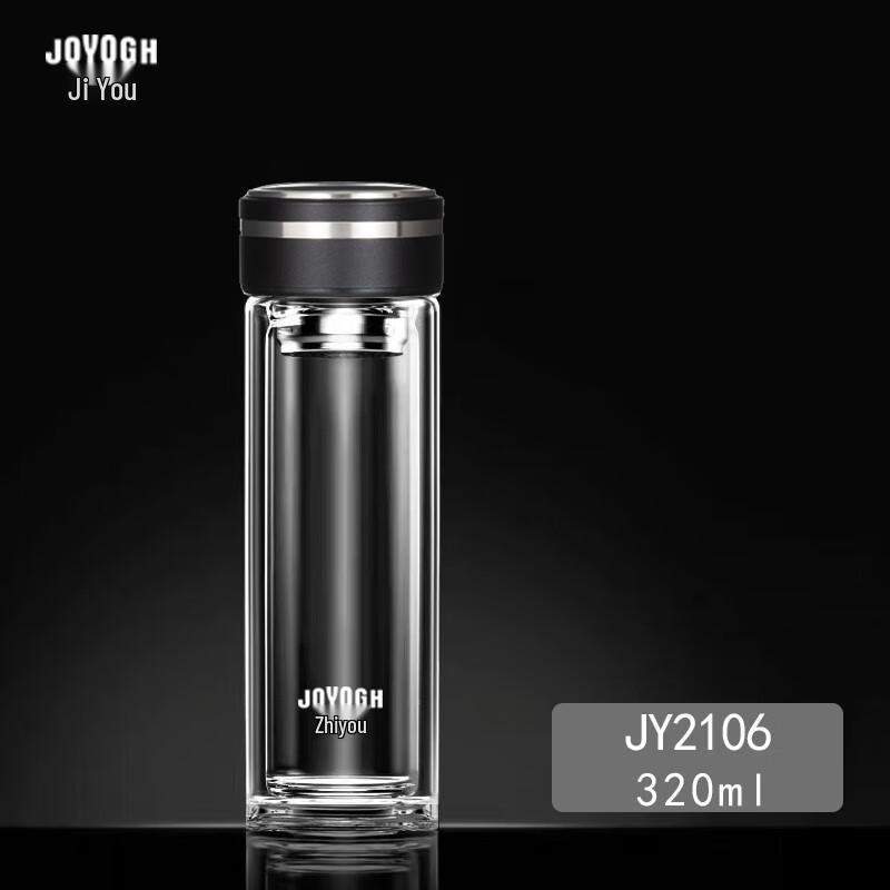 JOYOGH Double Wall Borosilicate Glass Tea Mug
