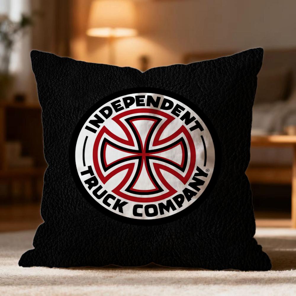 Fashion I-IIndependent Skateboards Cushion Cover Soft Washable Pillow Case Multi-Scene for Couch Bed Travel Office Use