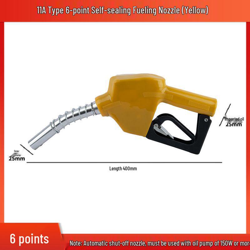 11A Automatic Self-Sealing Fuel Nozzle for Diesel, Gasoline, and Methanol Refueling