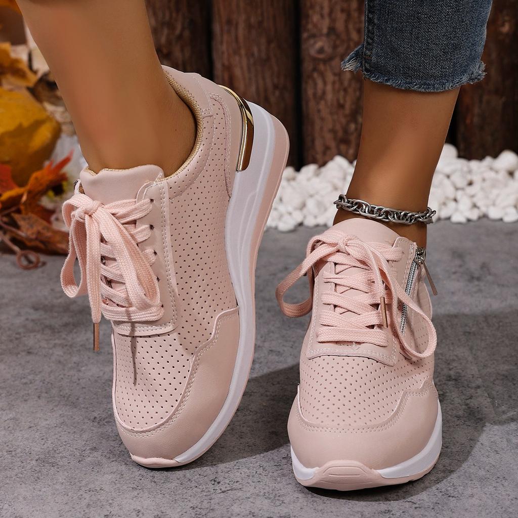 Brand Designer sneakers 2025 New Women Casual Shoes Height Increasing Sport Wedge Shoes Air Cushion Comfortable Sneakers