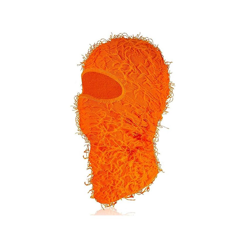 Balaklafa hat for men and women, funny acrylic knitted yarn head cover, outdoor skiing thermal mask