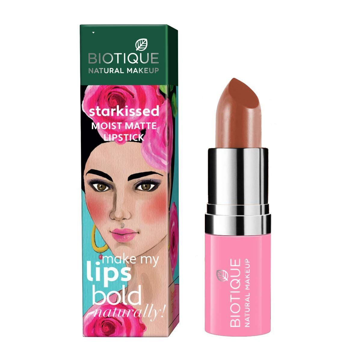 Увлажняющая матовая помада для губ Леди удача (4,2 г), Starkissed Moist Matte Lipstick Lady Luck, Biotique