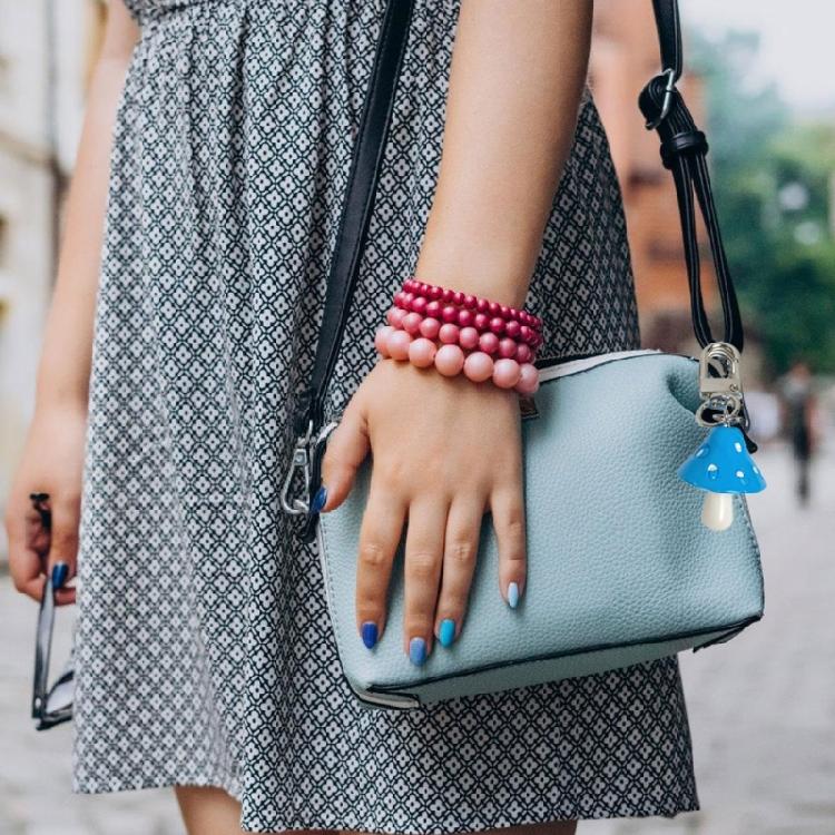 Fun Mushroom Shaped Keychain User Friendly Material Multiple Colors Versatile Decoration For Teens Adults