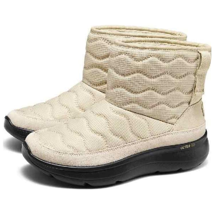 Skechers Ultra Go Comfortable Short Snow Boots Women Boots Beige 144852-NTBK