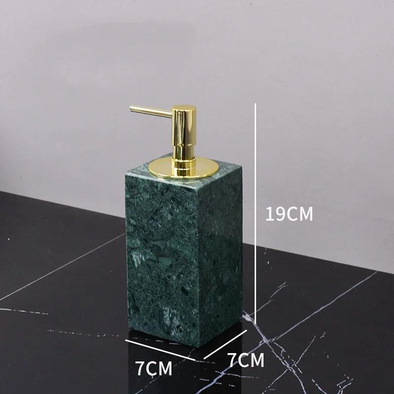 Indian Green Natural Marble Bathroom Accessories Retro Soap Dispenser Soap Dish Toothbrush Holder Tissue Box Bathroom Toiletry