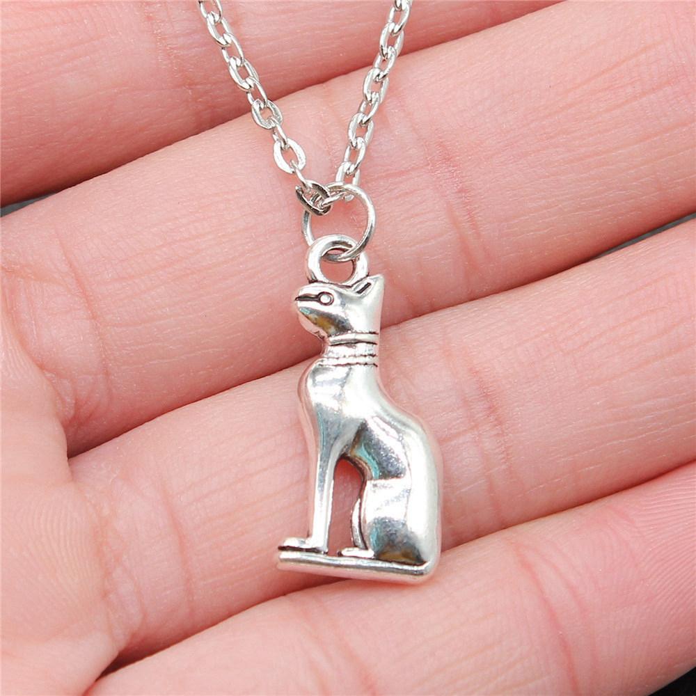 Pet Dog Cat Pendant Antique Bronze Metal Choker Necklace for Women New Arrival Gift
