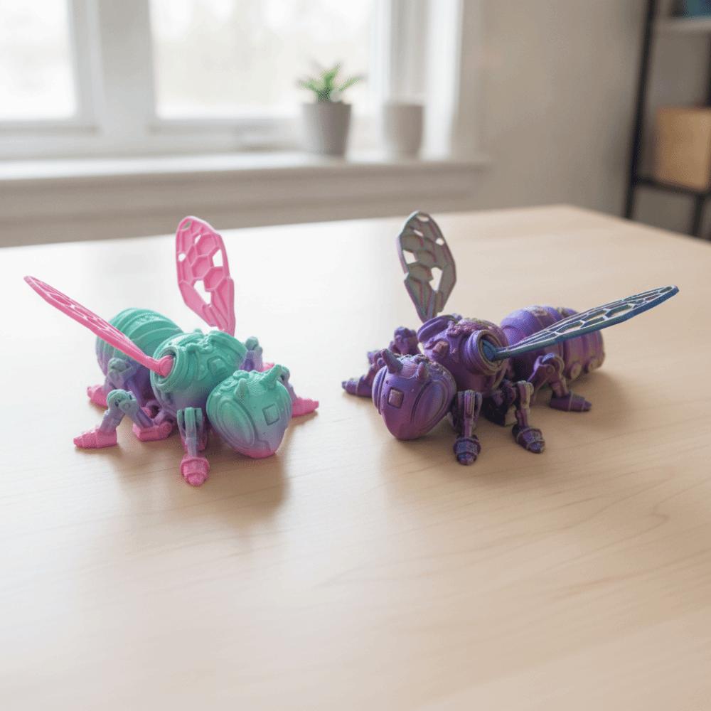 Movable Joint Mechanical Bee Toy Wing Joints Movable Joint Insect Toy  Home Decorations