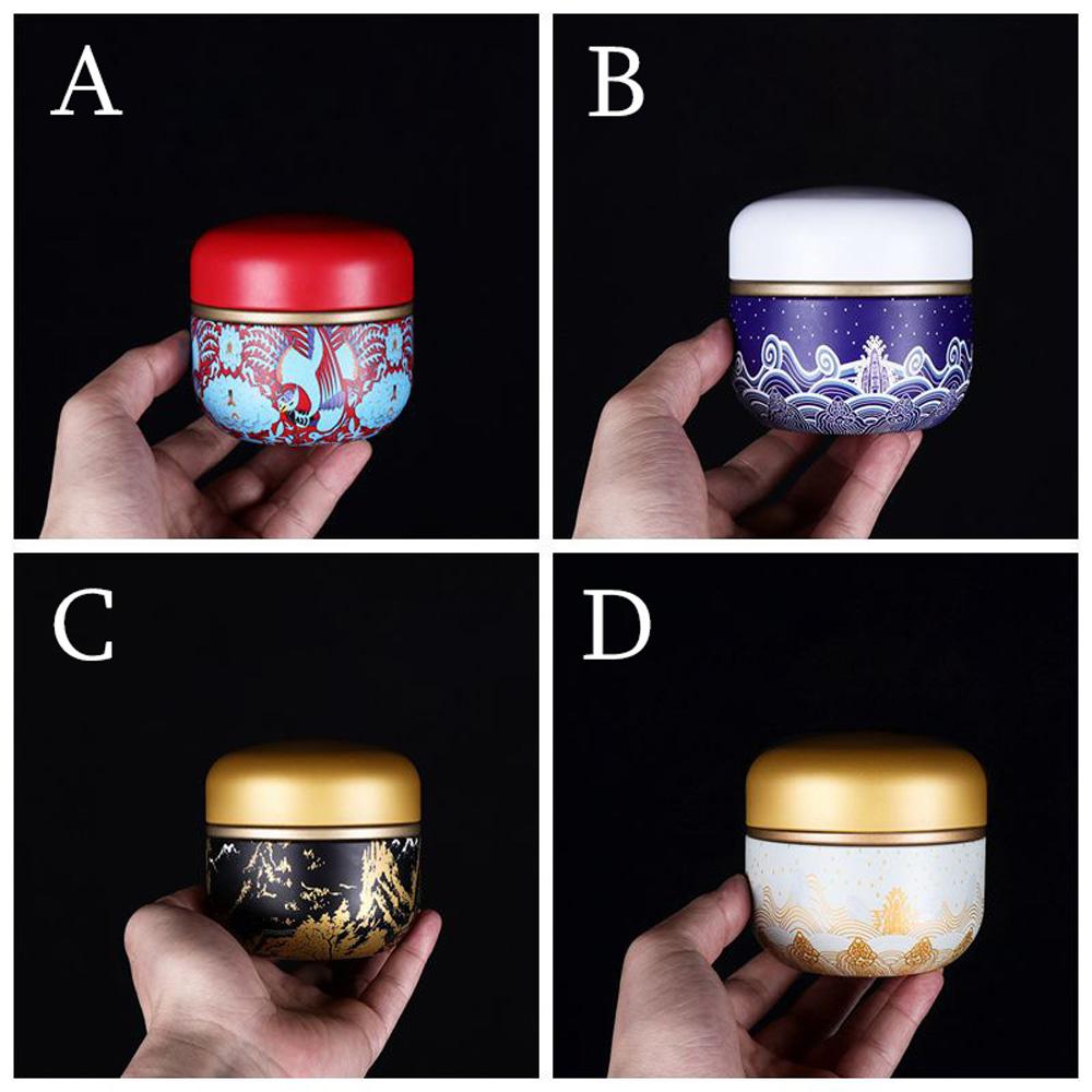Iron Sealed Storage Container Kitchen Household With Lid Tea Jar Teaware Tea Box Candies Can