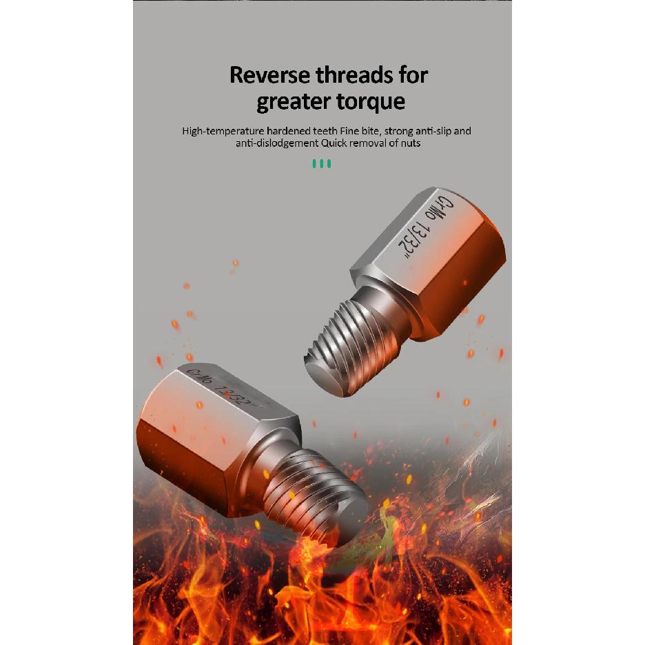 Universal Damaged Screw Extractor Easy Out Bolt Extractor Set Bolt Stud Remover Tool Drill Set Broken Speed Out Bolt Extractor