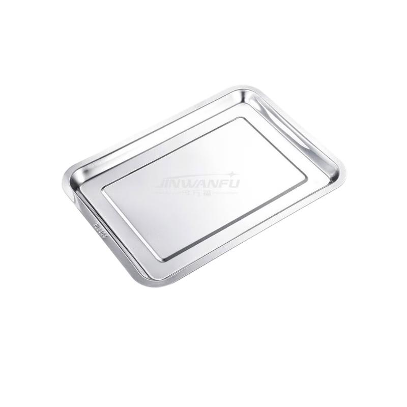 Commercial Grade Rectangular Stainless Steel Tray