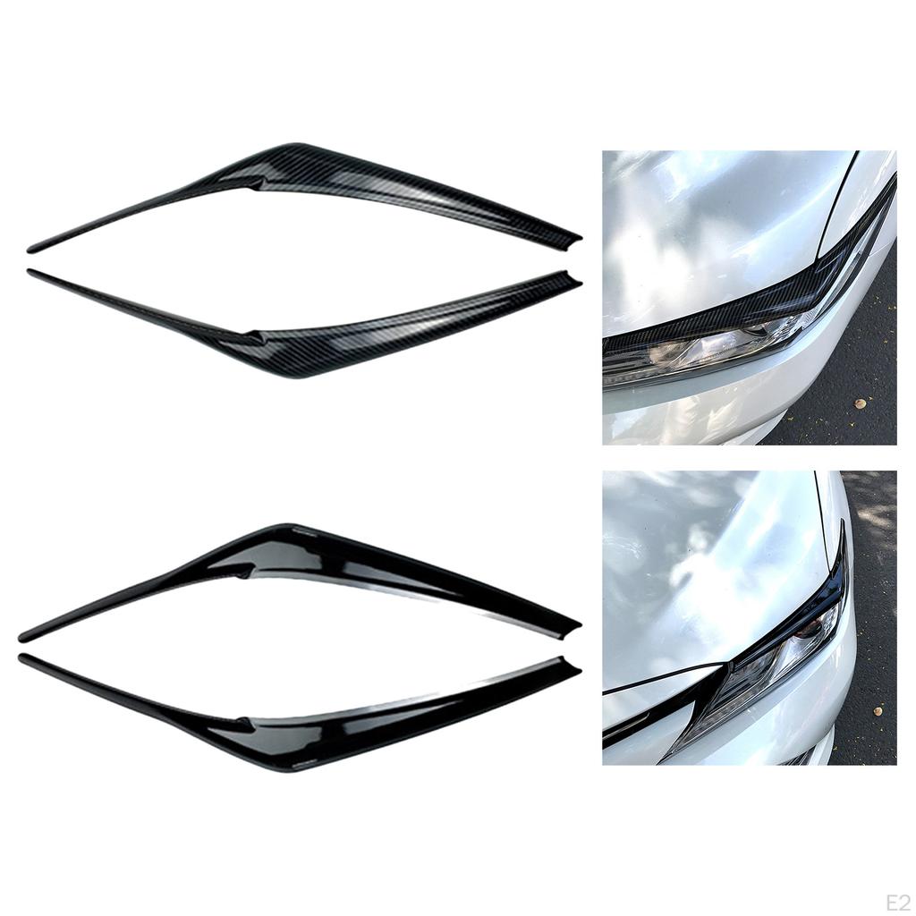 Scheinwerferaugenbrauen Augenlidaufkleber Dekoration Front Auto Styling, 8, Teile Langlebiger Ersatz