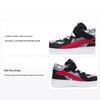 LiNing Shaohua 1.5 Casual Antislip Schokabsorberend Slijtvast Mid-Top Kinder Sneakers Kinder Sneakers Zwart Rood YKCS118-5