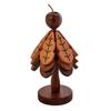 Wooden Christmas Tree Trivets for Hot Dishes Foldable Coasters Pot Holders Heat Resistant Silicone Table Protector Creative Gift for Home Kitchen