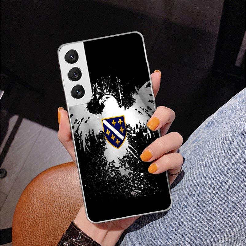 Bosnia And Herzegovina Flag Phnoe Case for Samsung Galaxy S26 S25 Edge S23 S24 Ultra S22 Plus S21 S20 FE Unique Cover Soft Coque