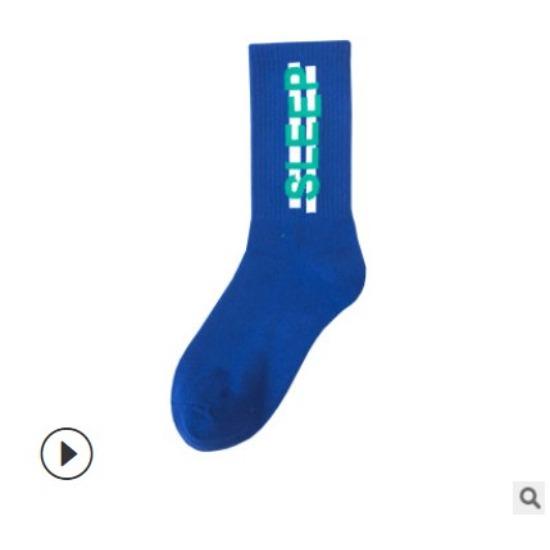 Solid Color Knitting Cotton Men Socks Casual Breathable Hip Hop Skateboard Sports Socks Men Male Fashion Streetwear Long Socks