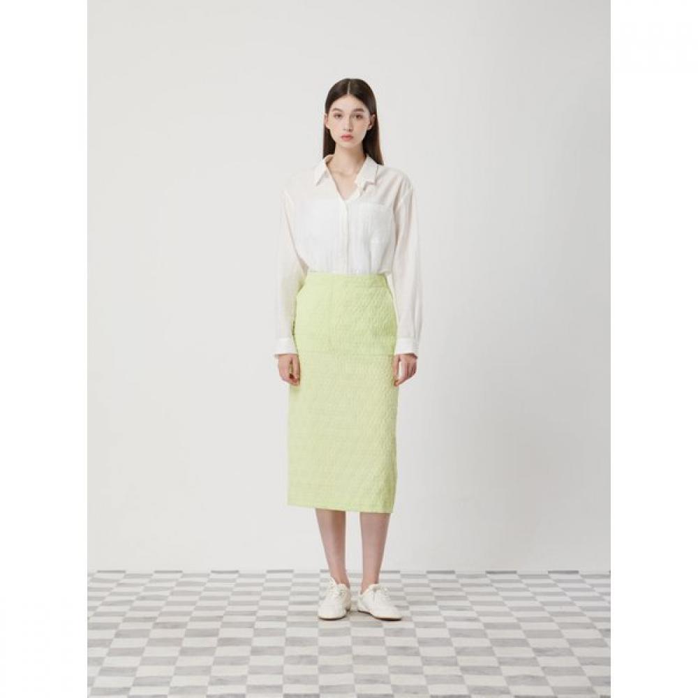 Cc Collect Jacquard Pencil Skirt C252msd041 white/66