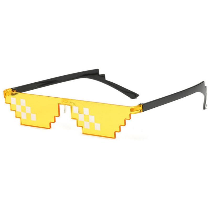 Funny Thug Life Sunglasses Pixelated Men Women Brand Party Eyeglasses Mosaic Vintage Eyewear Unisex Gift Toy Glasses Kids Gift