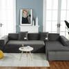 Thicken Plush Sofa Covers Elastic Corner 1/2/3/4/5 Seats Solid Color Couch Cover L-Type Sofa Cover All-Inclusive Protector Cover