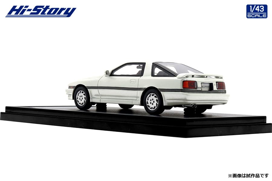 Hi Story Toyota Supra TURBO LIMITED White Pearl Glimmer Ferdig produkt 1/43 3.0GT (1987)
