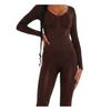 Missy Empire Womens/Ladies Plunge Bodycon Long-Sleeved Jumpsuit