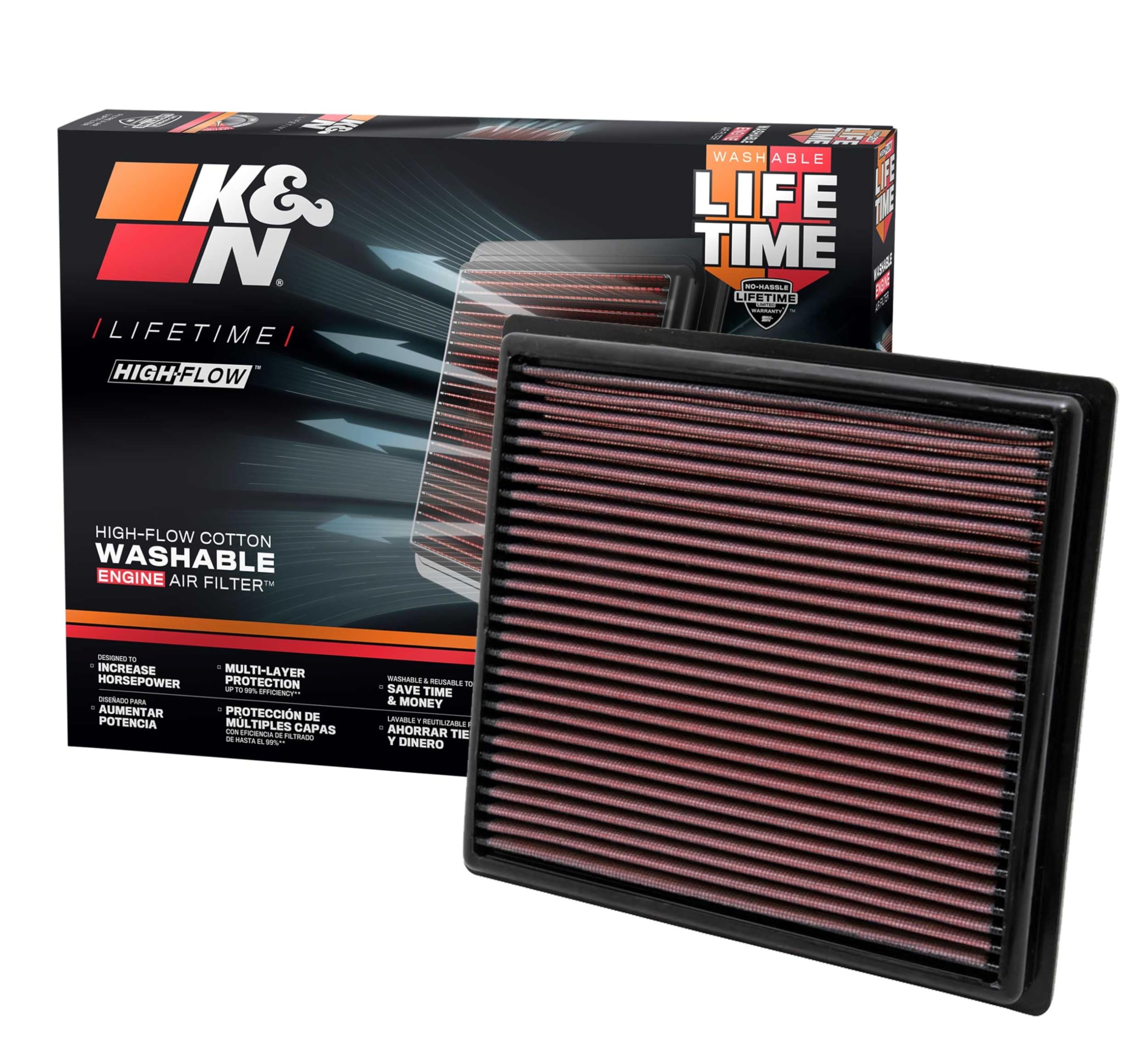 

genuine replacement air filter for Lexus K&N 33-2443 [item]