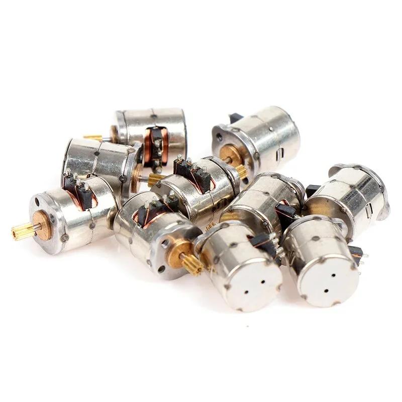10pcs Mini 2-phase 4-wire Stepper Motor Miniature with Gear Small Tiny Micro Toy Engine DIY.
