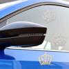 4 Pieces Crystal Crown Car Stickers(2.36x1.96 Inches) Bling Rhinestone Decals Princess Crown Self-Adhesive Bling Car Window Stickers for Window