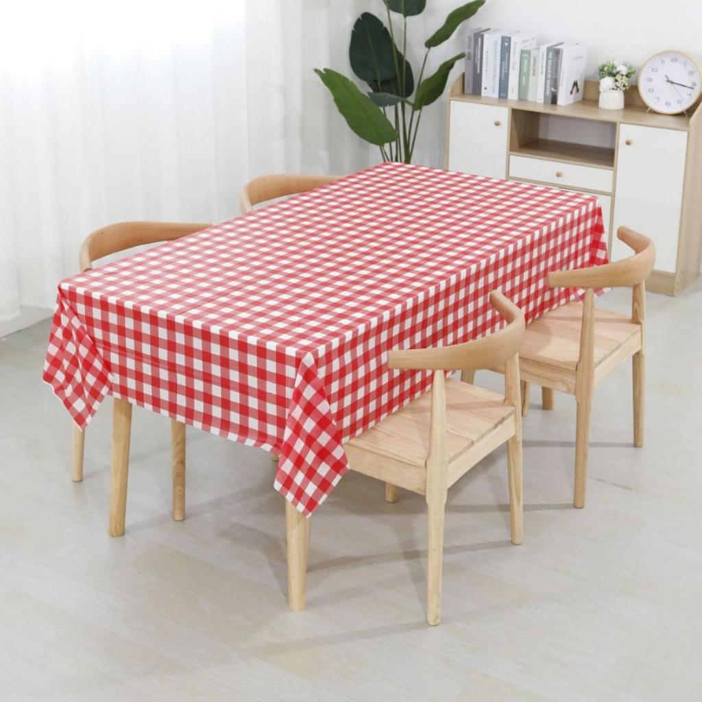 Kinder Gingham Tischdecke & Platzset für Geburtstags-, Party- und Abschlussdekorationen