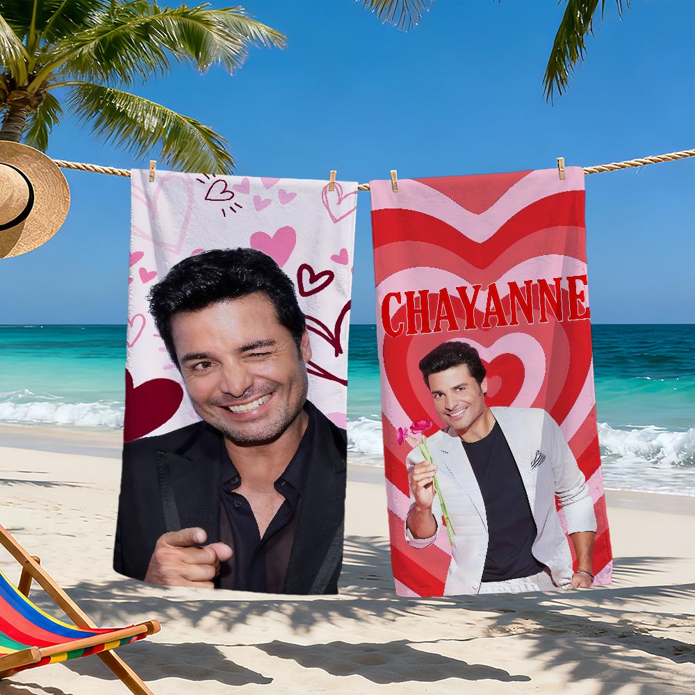 Singer C-Chayanne music Bailemos Otra Vez Soft Beach Towels Quick Dry Pool Towel for Travel Gym bathing Spa Camp sport Gift