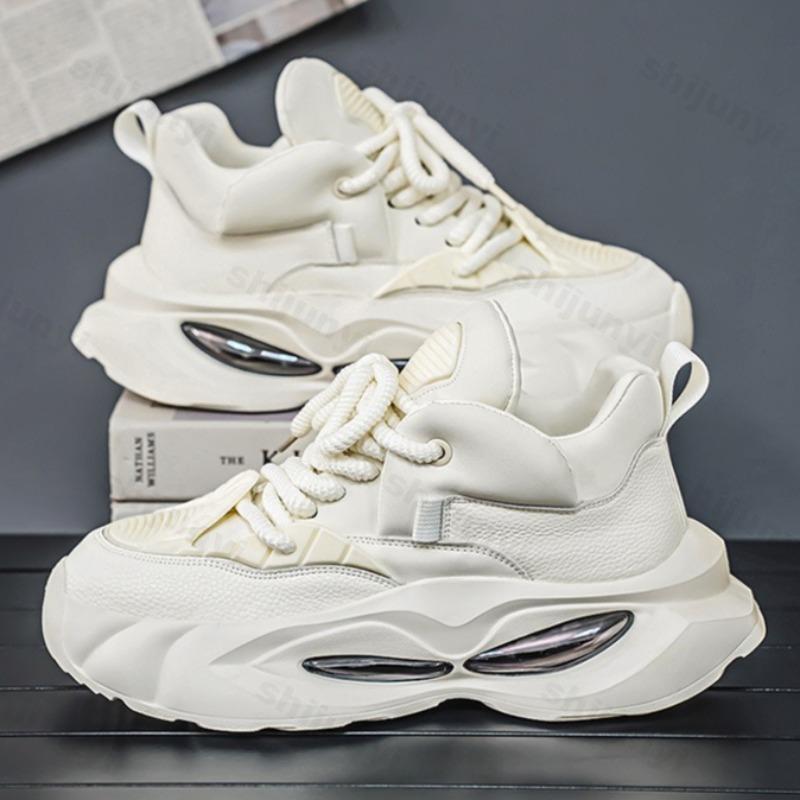 Men's Shoes Lace-up Sneakers 2025 Fashion Men Platform Casual Shoes Outdoor Comfortable Soft Soled Running Shoes Tênis Masculino