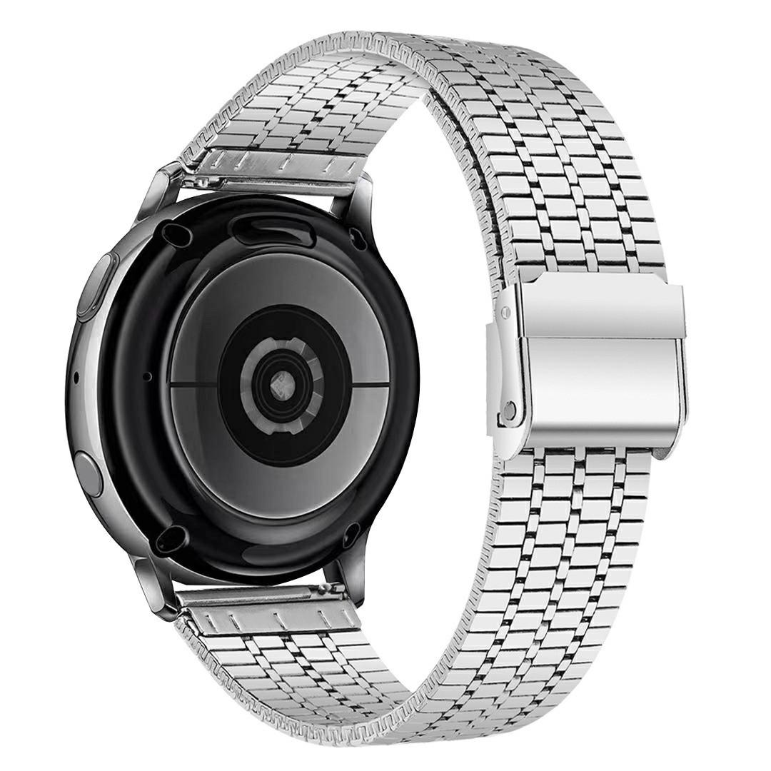 

Ремінець для годинника Samsung Galaxy Watch7 40мм 44мм/Watch6 Classic 43мм 47мм, 20мм 7-ланковий ремінець з нержавіючої сталі F