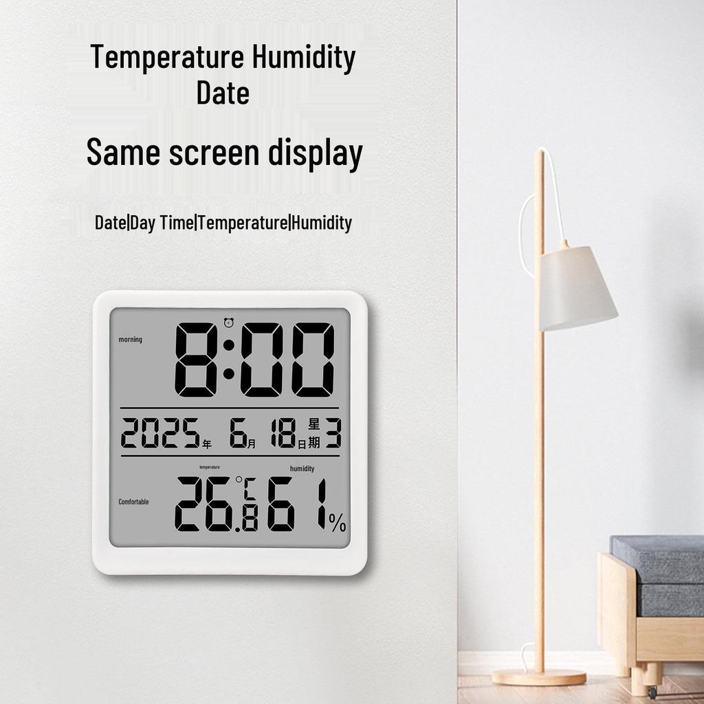 High-Precision Indoor Temperature & Humidity Meter with Magnetic Mount and Large-Display