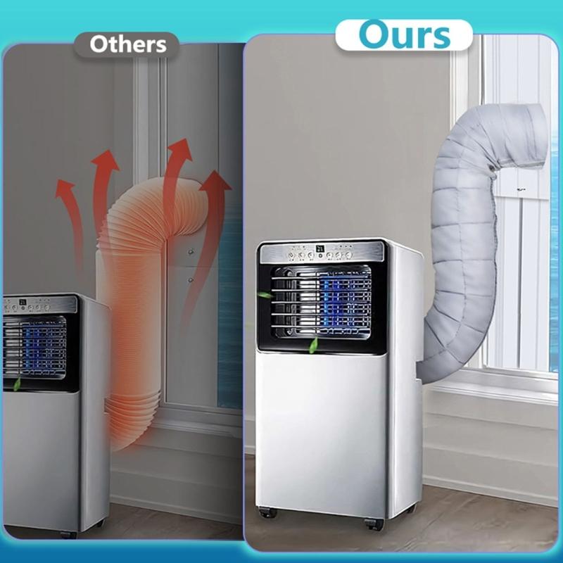 Thermal Insulated Air Conditioning Hose Sleeve Portable Air Conditioning Units Washable Vent Cover Adapter Sleeve
