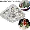 Cake Mold Non-stick No Odor Silicone Christmas Trees DIY Cake Decorating Mould for Kitchen Baking