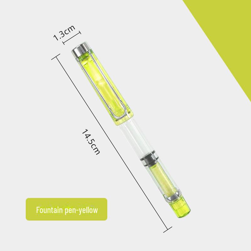 Portable Colored Calligraphy Brush Pen with Piston Fill – Soft, Refillable, Ideal for Script and Scripture Copying