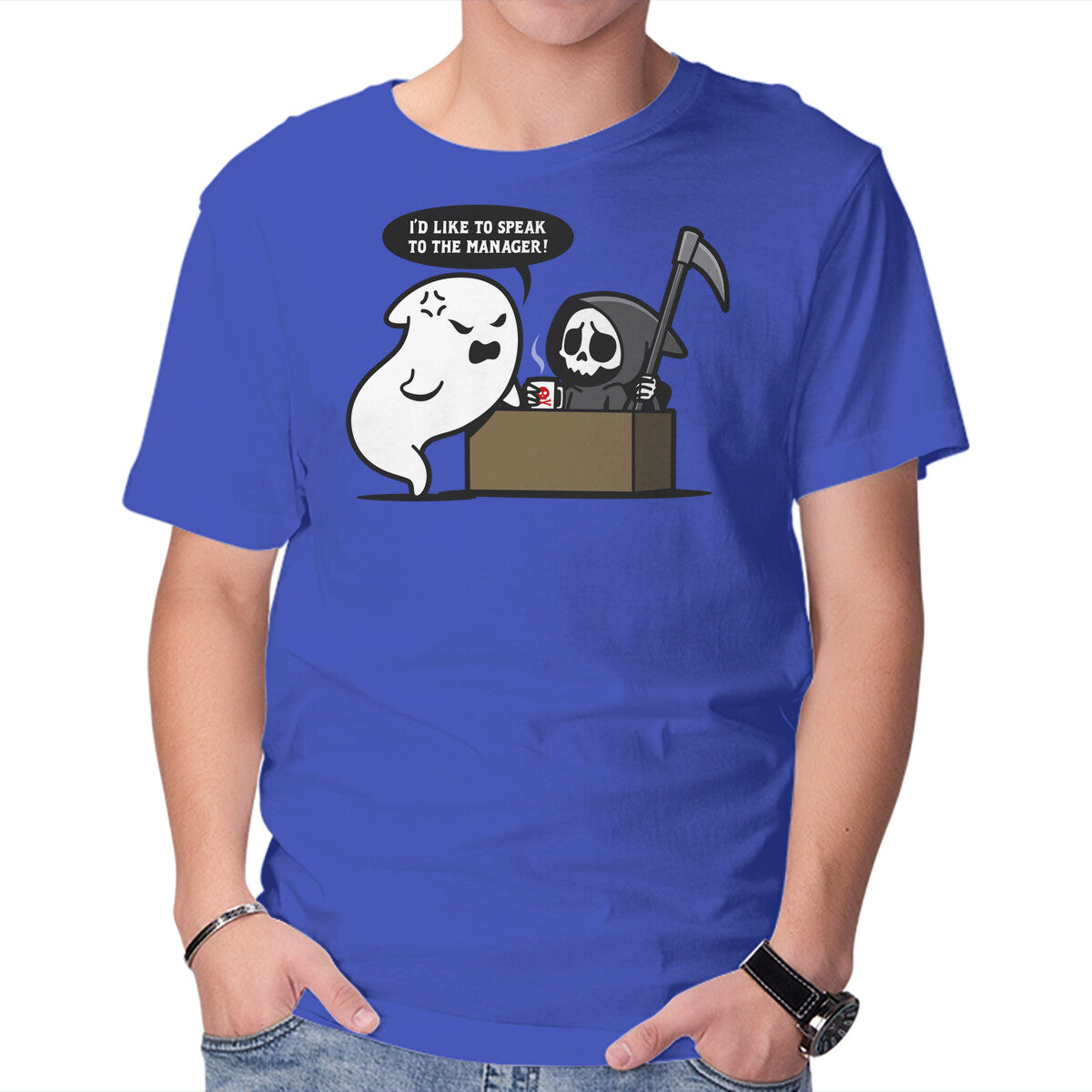 Unisex Crew Neck T-Shirt Karen Ghost Graphic Short Sleeve Casual Tee XXL