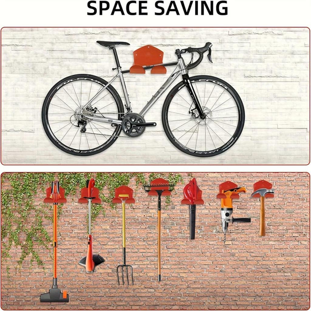 Trimmer Shelf Garage Organizer Garage Storage Hanger Wall-Mounted Lawn Mower Rack Depot Organization for Sturdy Workshop