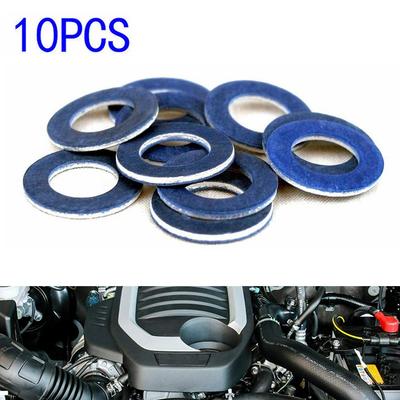 Set of Ten Oil Drain Washers Compatible with Various Toyotas and Lexuses