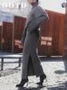 Knitted sweater set for women, European & American 2025 autumn/winter new elegant loose sweater slit midi skirt set