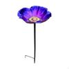 Garden Stake with Flower Basin Metal Feeder Outdoor Bird for Birds,