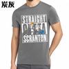 Graphic Summer For Man T Shirt Straight Outta Scranton Short Sleeve Comfortable O Neck Tshirt Hiphop Cheap Tshirt Bigger Size